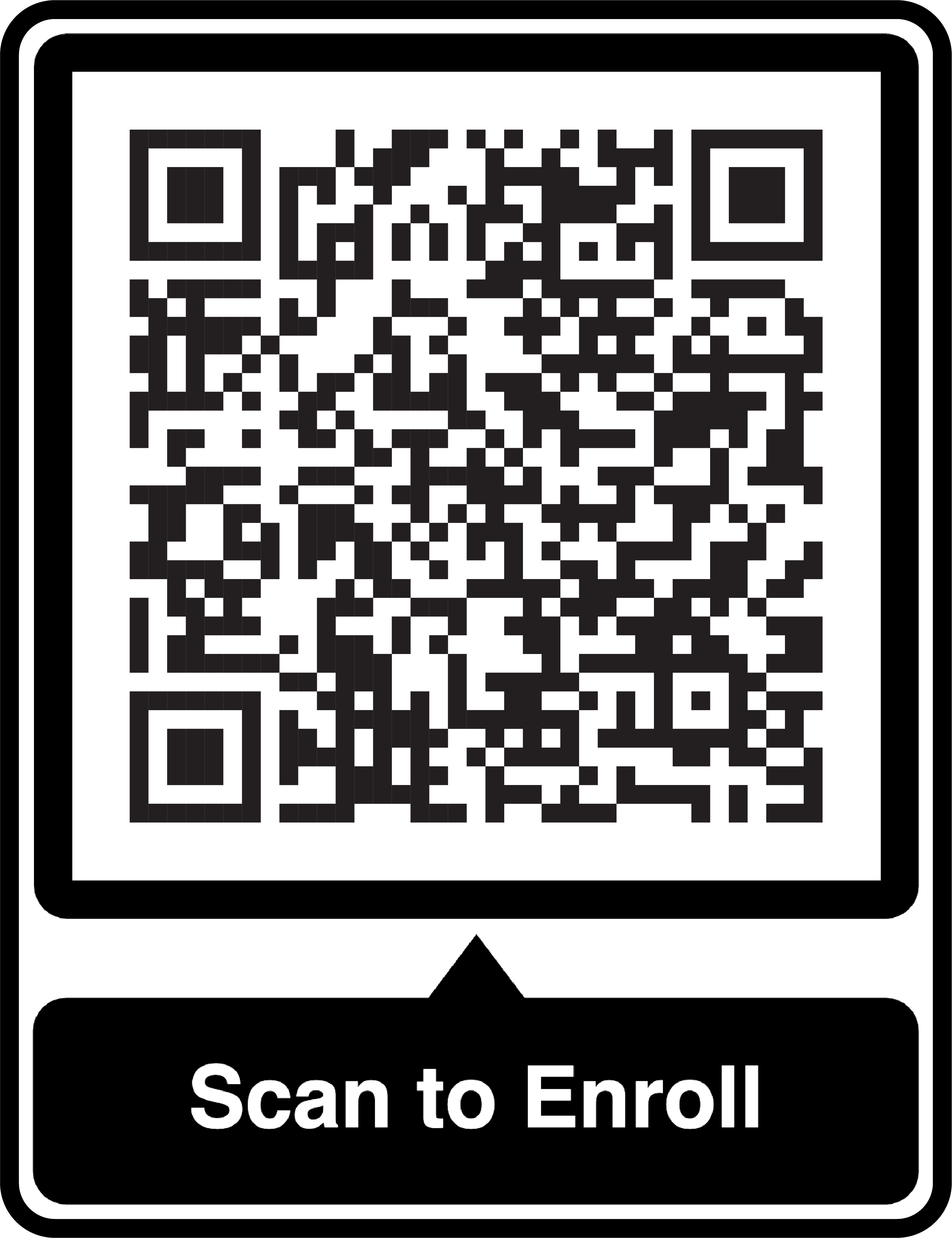 Scan QR Code for Open Enrollment